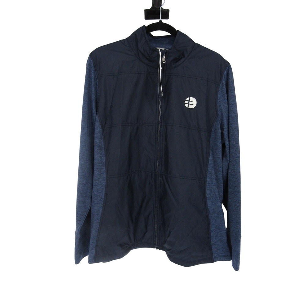 Cutter & Buck Jacket Mens XXL Navy LCK00042 DryTec UPF 50+ Full Zip Golf Sports